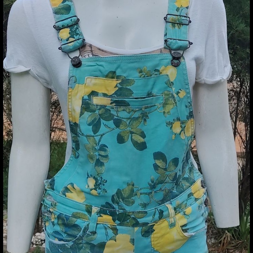 Farm Rio denim jumpsuit overalls - Picture 3 of 5